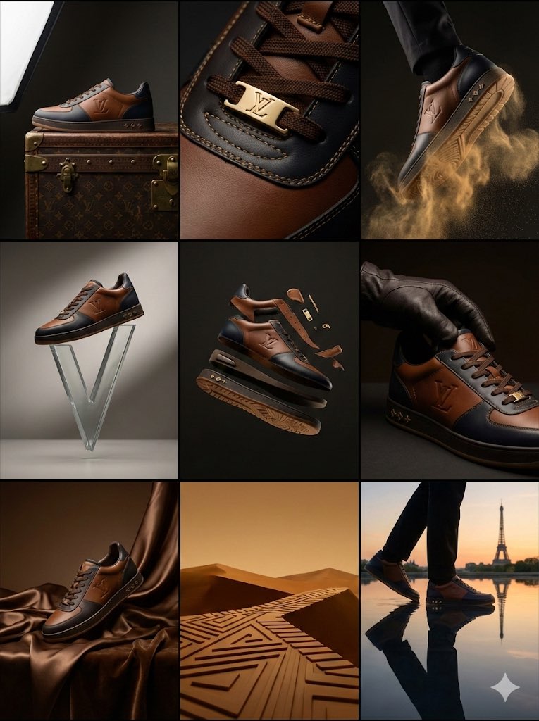 Louis Vuitton Sneaker Editorial Grid (9-Panel Concept) 1