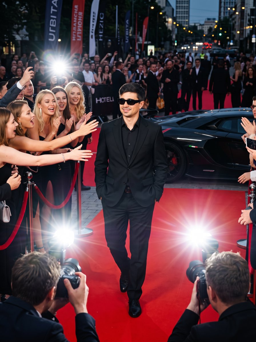 Celebrity Red Carpet Cinematic Portrait 2