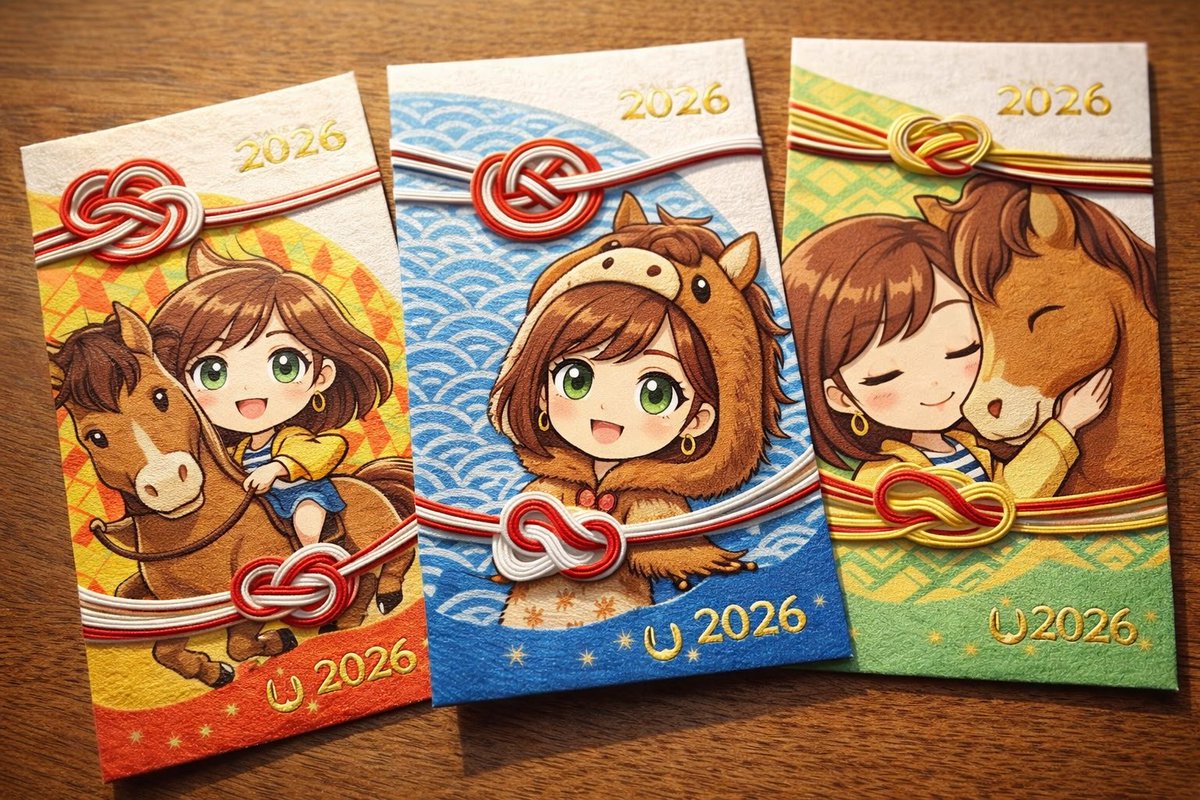 Year of the Horse Pochibukuro (Envelope) Prompt 2