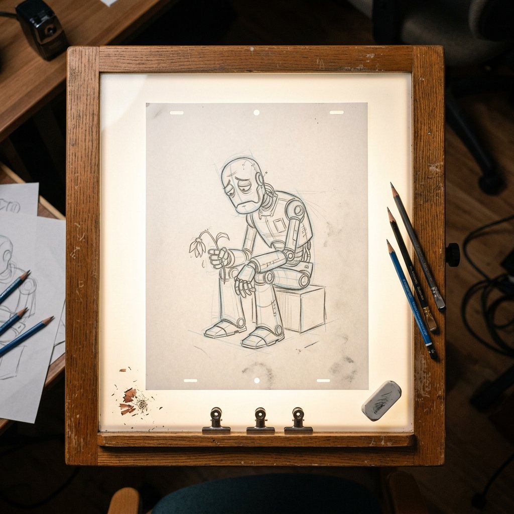 Classic Animation Light Table Prompt 1