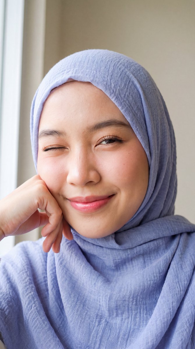 Playful Hijab Portrait 1
