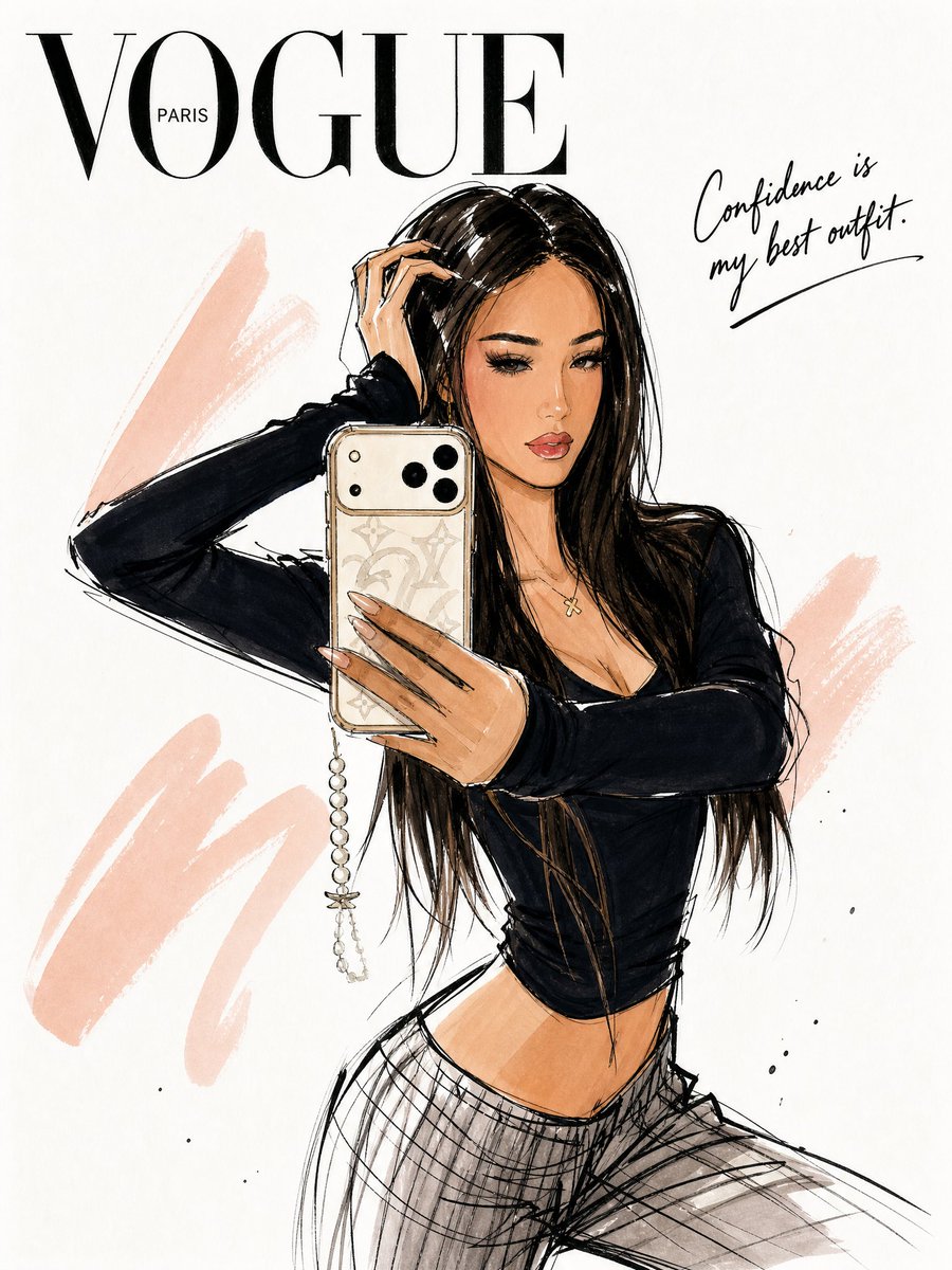Vogue Fashion Illustration Sketch 1