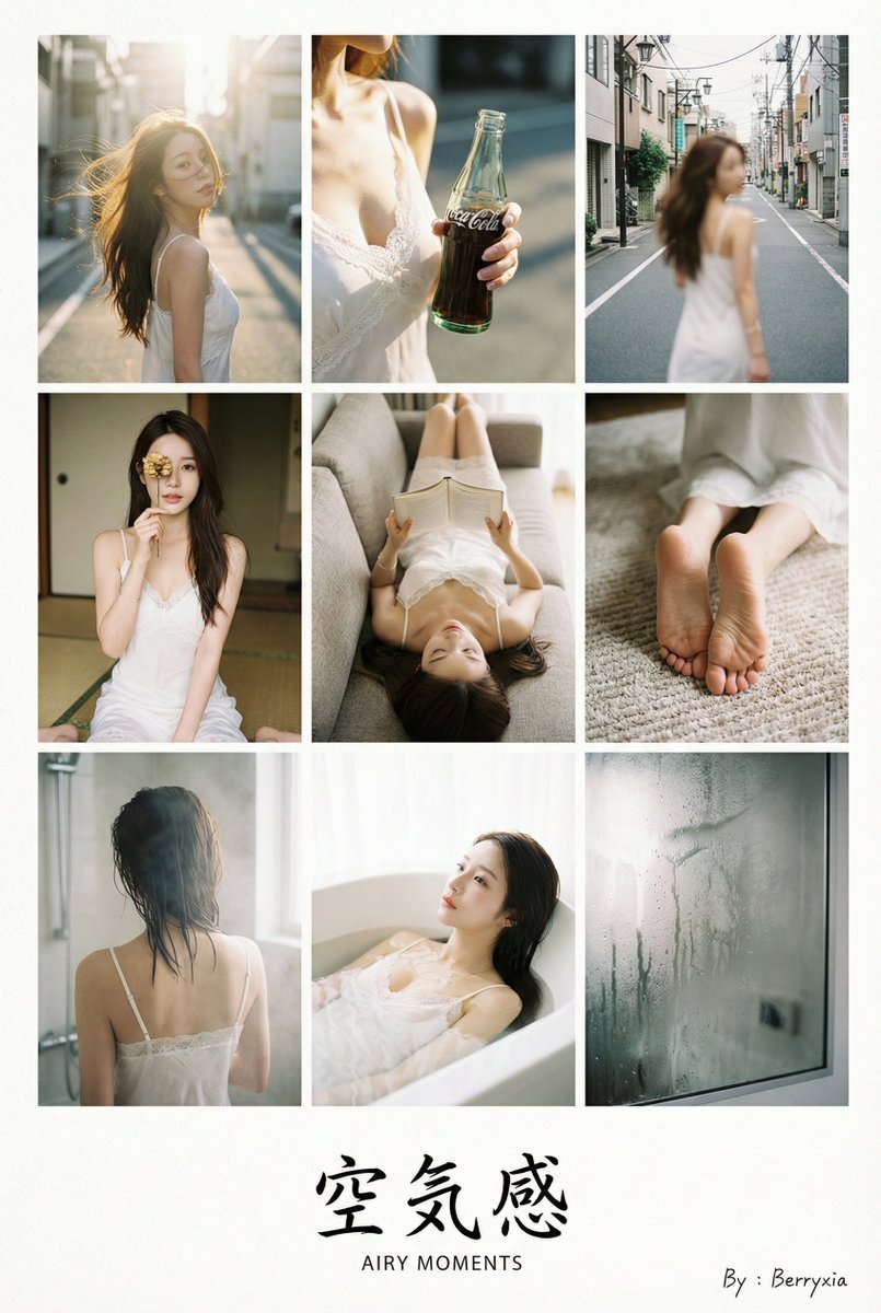 9-grid Japanese photobook layout prompt for Nano Banana Pro 1