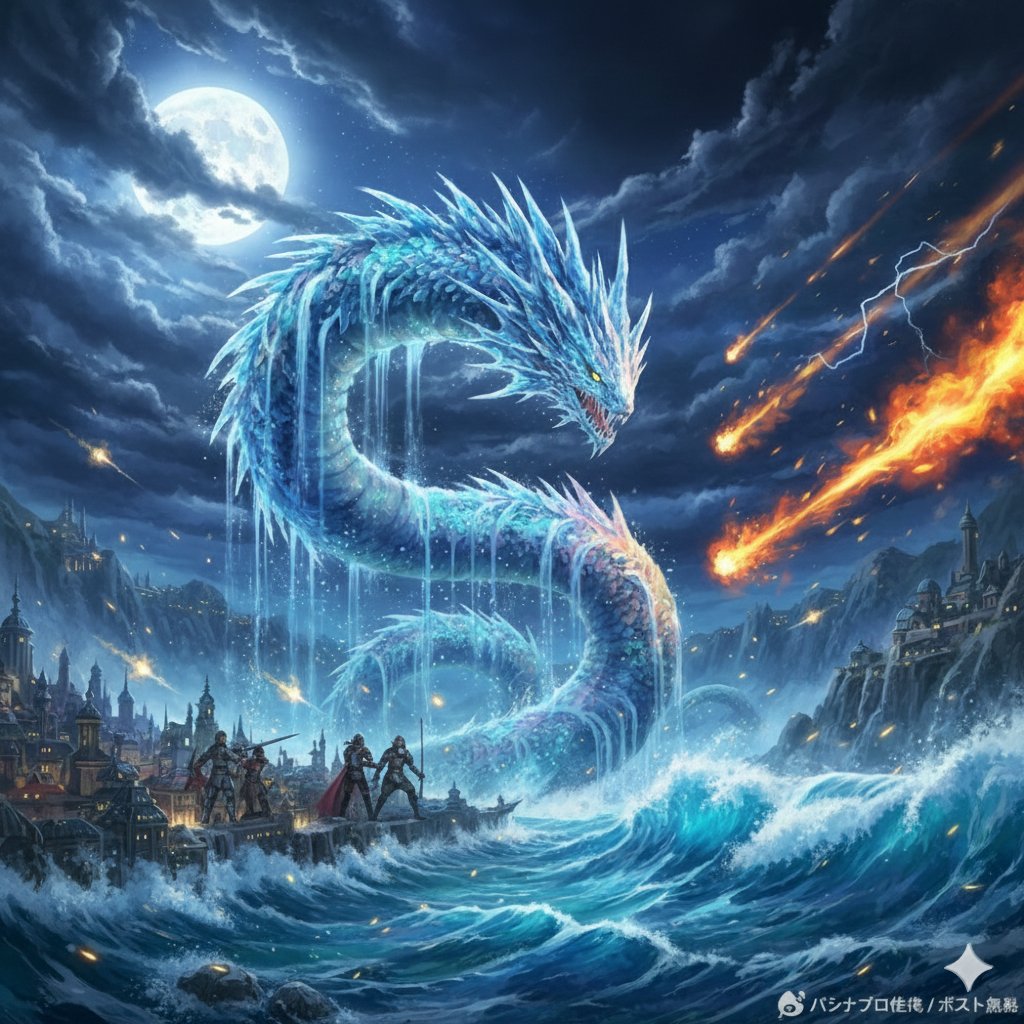 Image Generation Prompt: Nishimura Mizuki and Leviathan 3