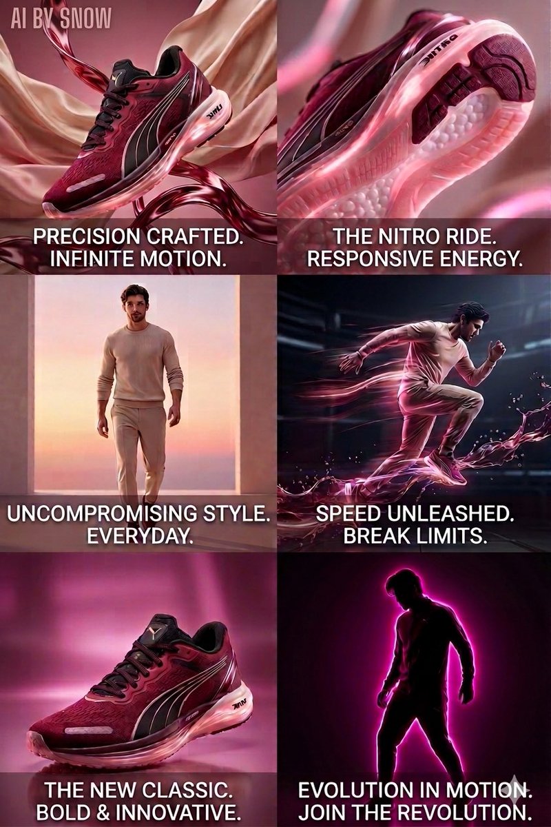 Futuristic Footwear Advertising Campaign 1