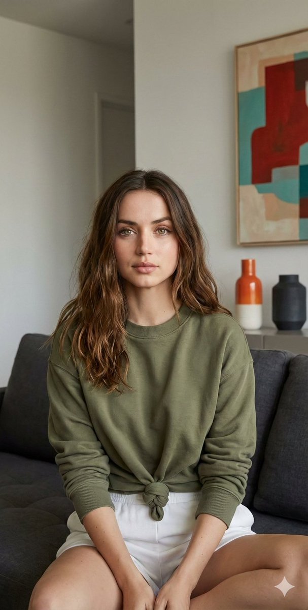 Ana de Armas Editorial Lifestyle Portrait in Modern Interior 3