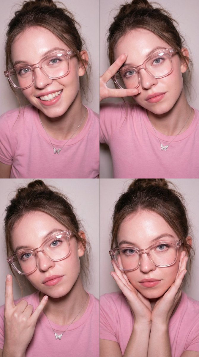 4-Panel Collage Portrait with Flash 1