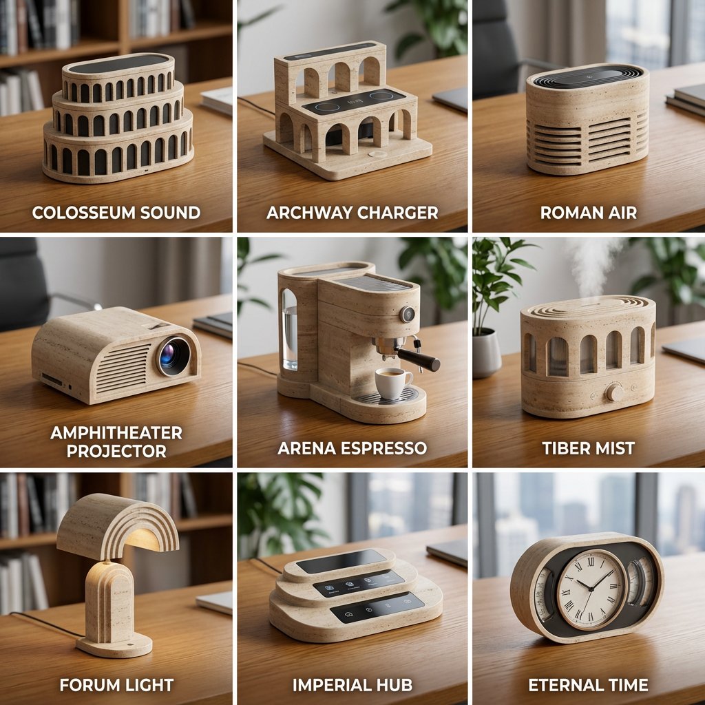 Landmark to Desk Gadget Transformation Prompt 1