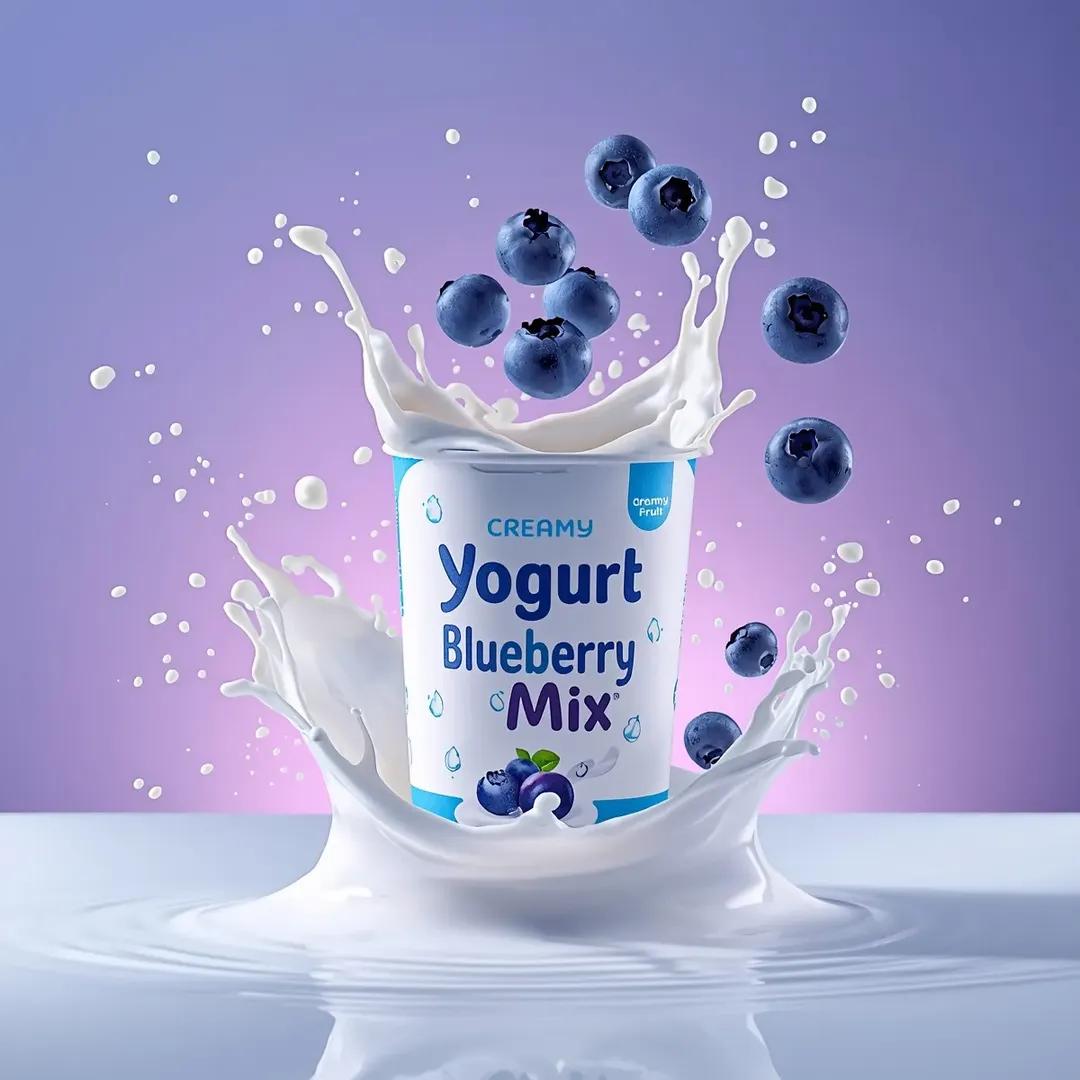 High-End Commercial Yogurt Product Photography Prompt 3