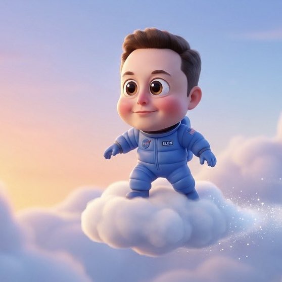 3D Caricature of Celebrity Riding a Cloud 2
