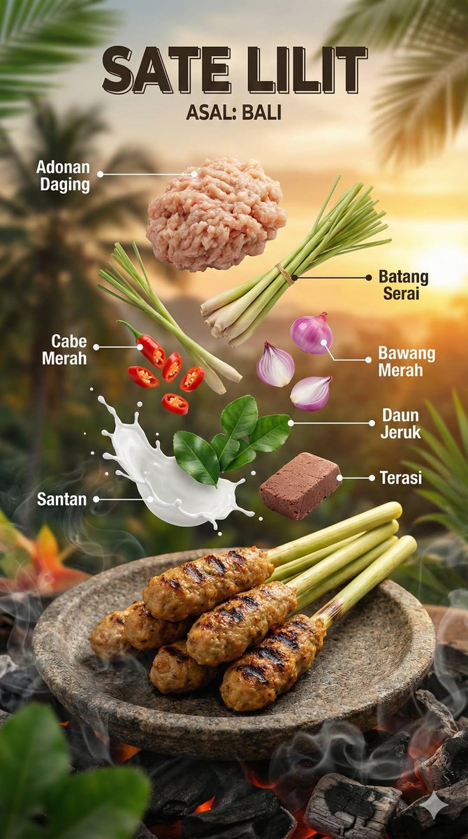 Ultra-realistic cinematic food photography of Indonesian dish 1