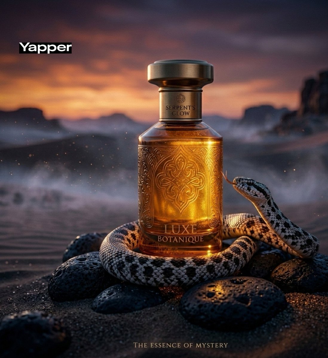 Luxury Perfume Advertisement in Desert Setting 2