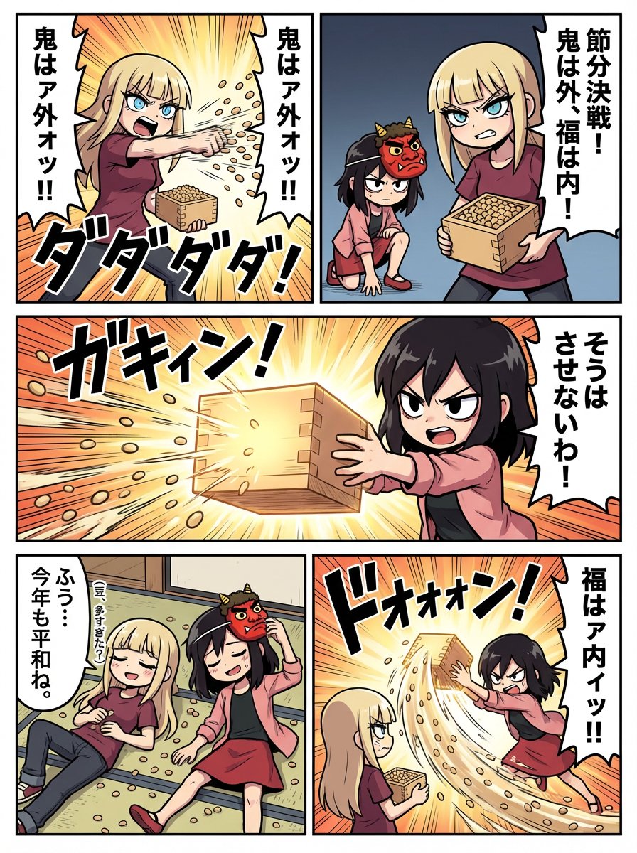 1-Minute Challenge: Setsubun Manga 2
