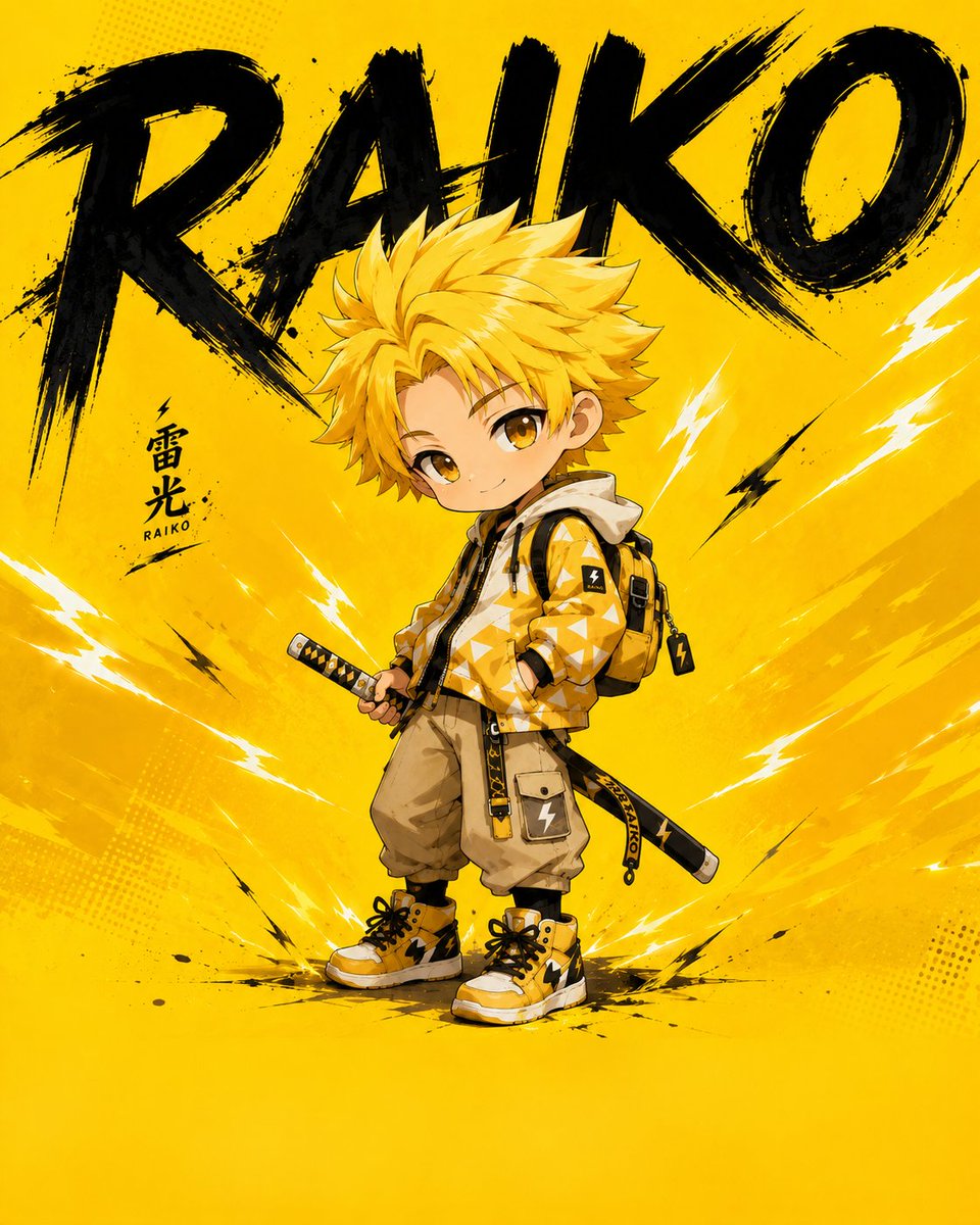 Chibi Anime Poster Illustration 1