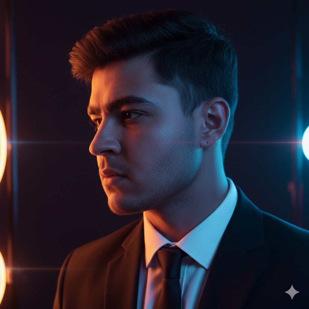 Futuristic Noir Cinematic Portrait 2