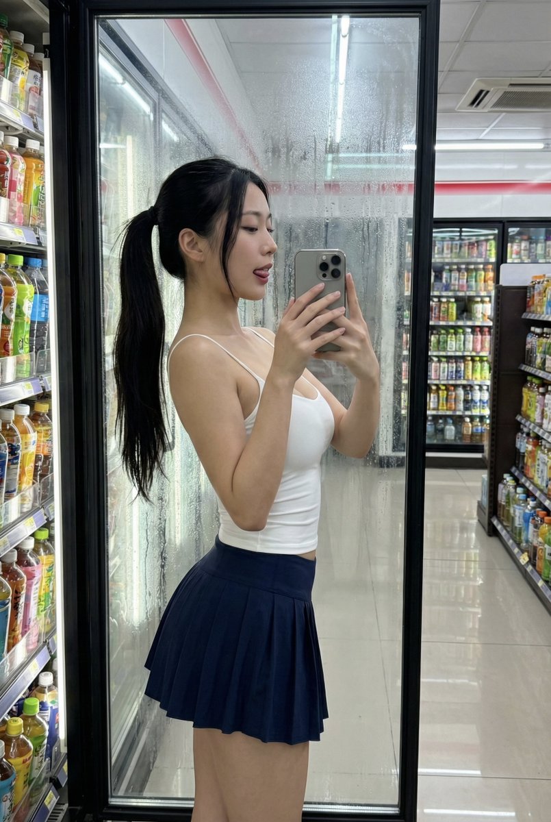Convenience Store Selfie Reflection Prompt (Suggestive) 1