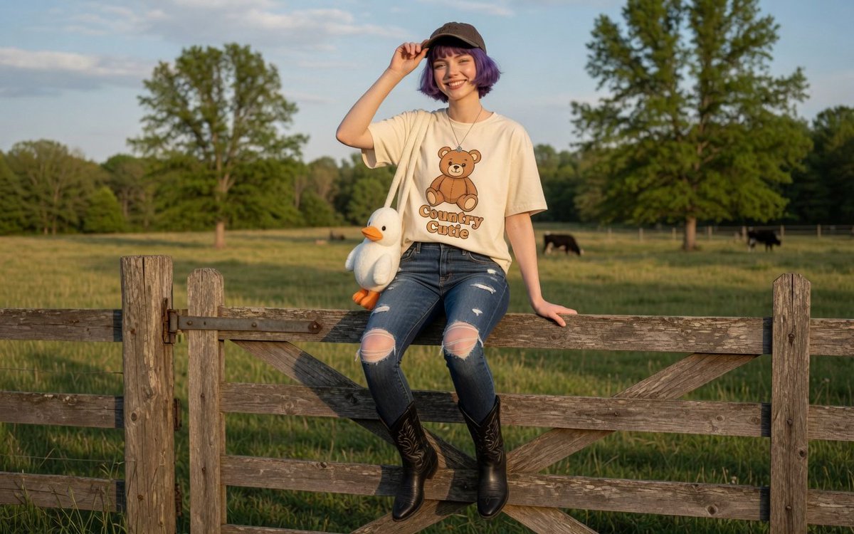 Rural Countryside Fashion Portrait 1