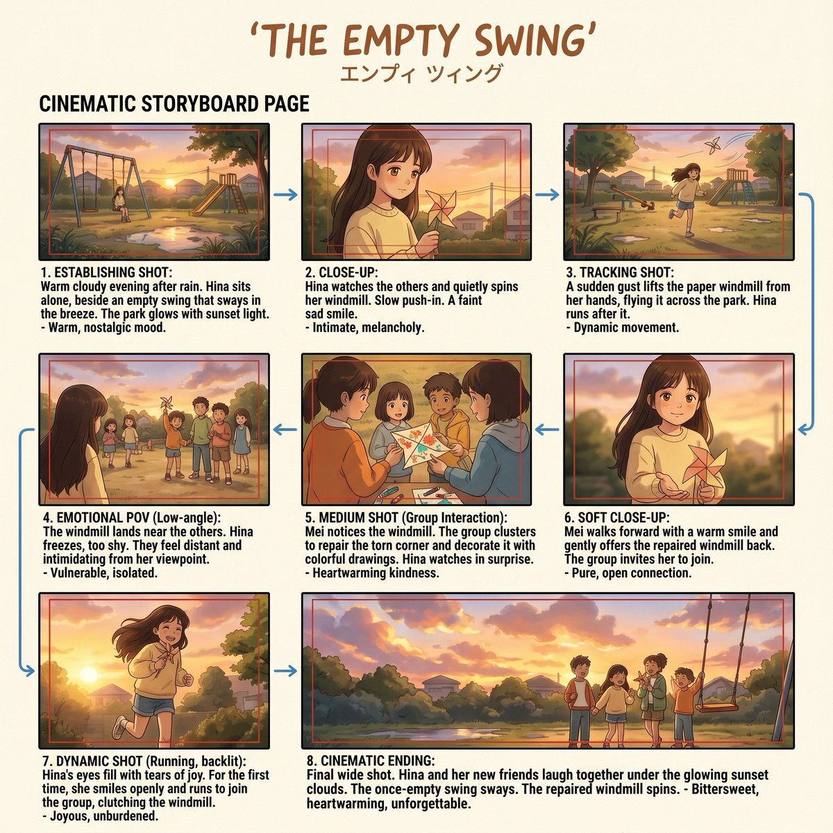 Anime Film Storyboard Board 1