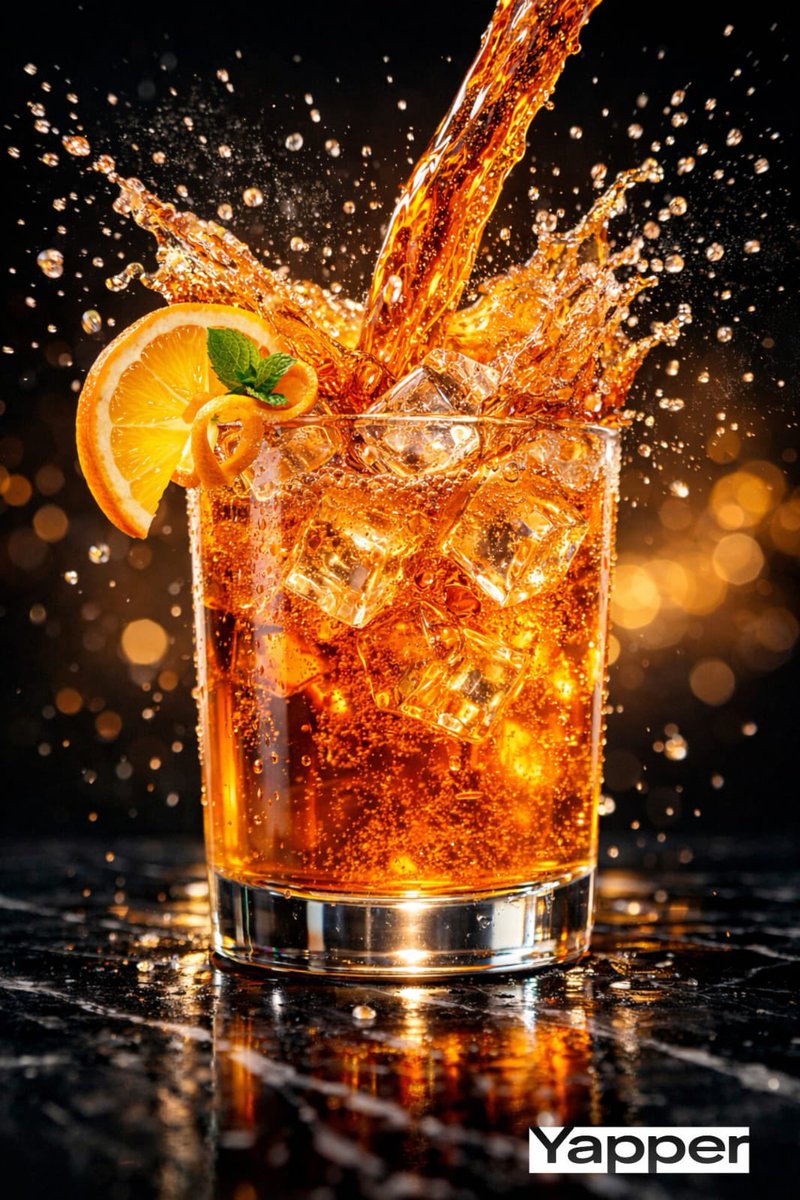 High-Speed Cinematic Luxury Cold Drink Photography Prompt (Cola Splash) 2