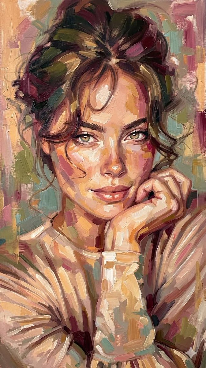 Expressive Oil Painting Portrait 2