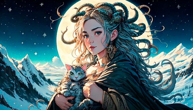 Edit moon position and change painting style 1
