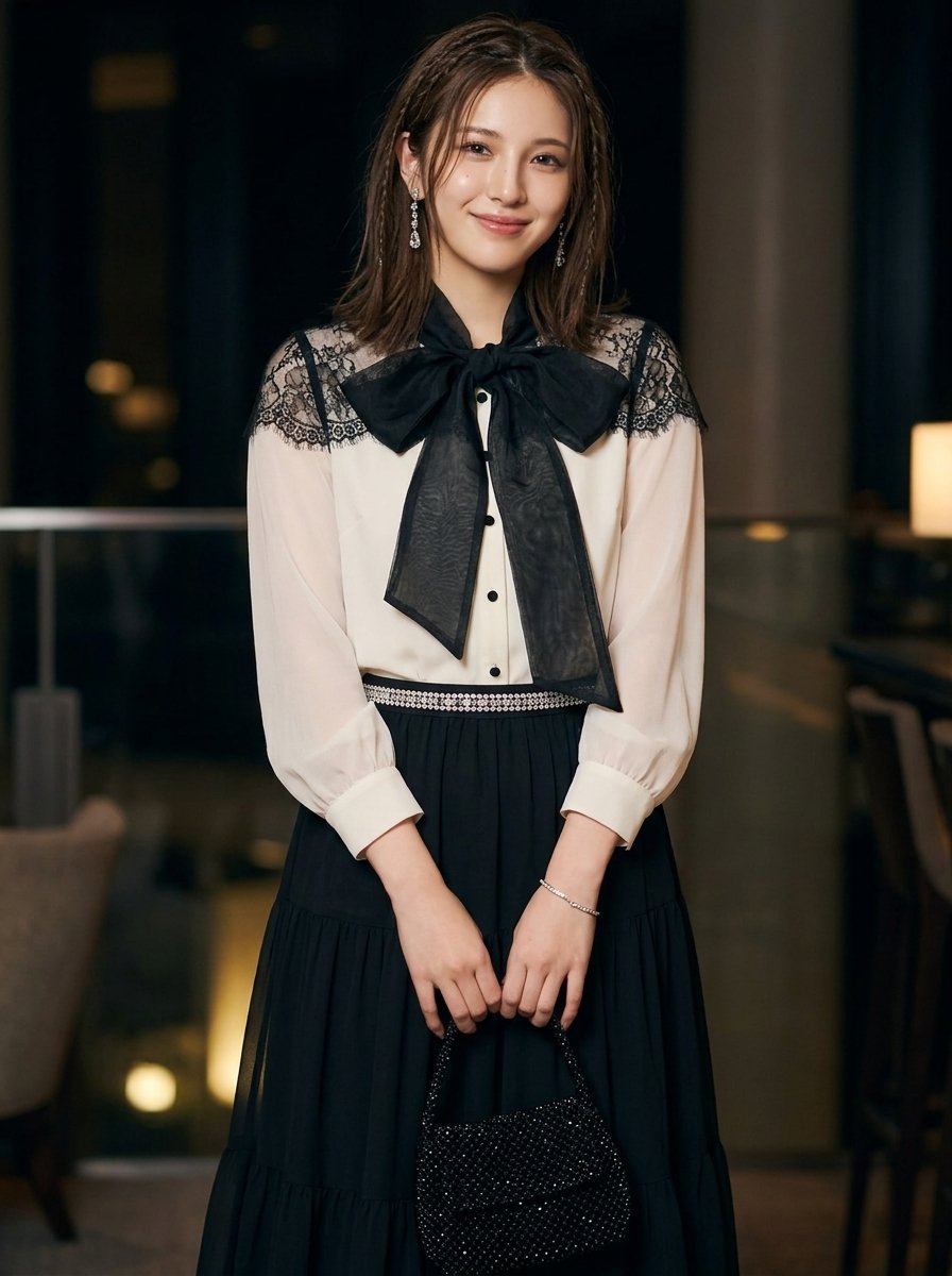 E-commerce Main Image - Elegant Black Organza Ribbon 2