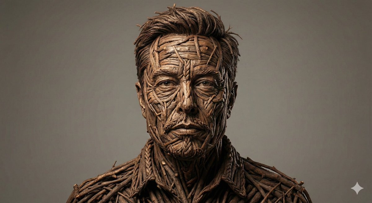 Woven Wooden Twig Portrait with Identity Lock 3