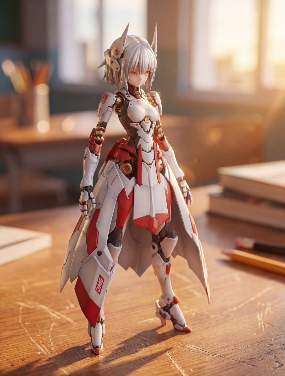 KNIGHT MECHA GIRL Figure Generation Prompt 4