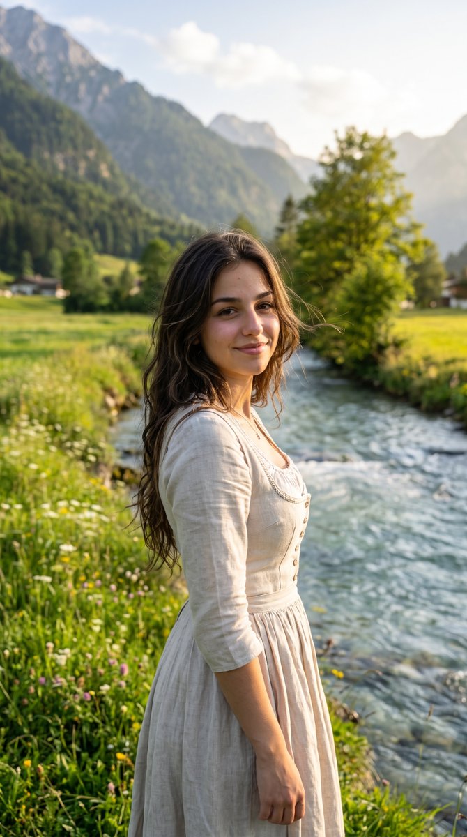 Cinematic Rural Village Portrait 1