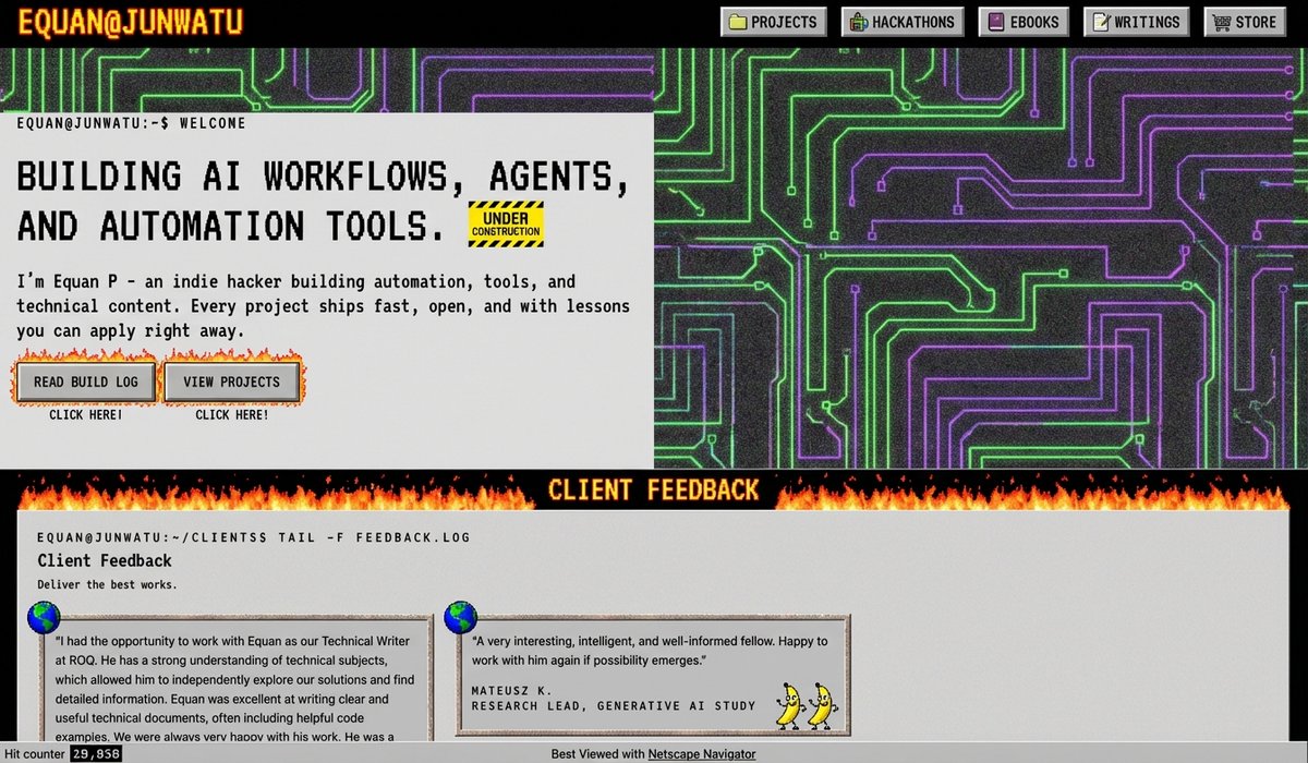 90s version of a website via style transfer 1
