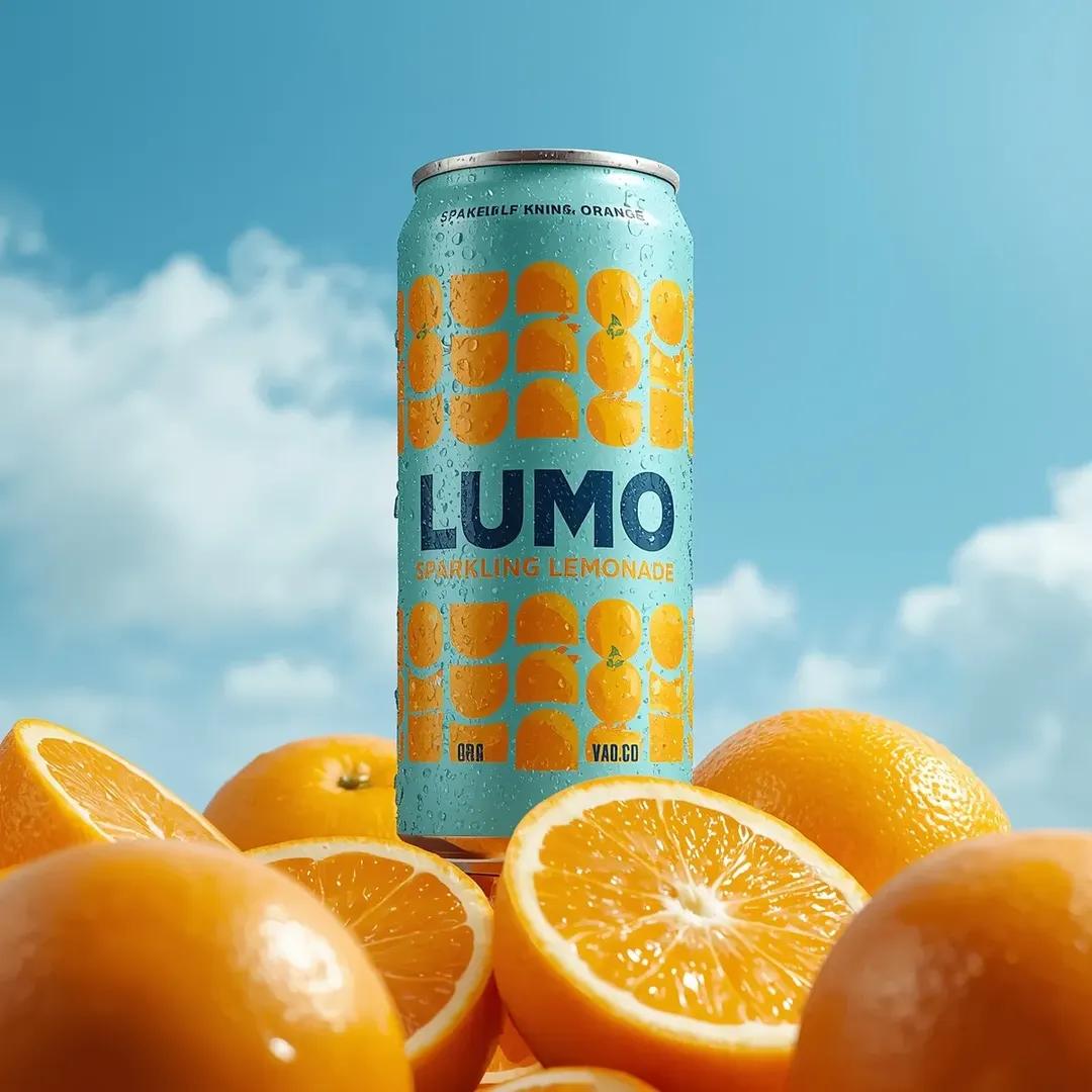 Ultra-Realistic Beverage Advertising Photography (LUMO Soda) 2