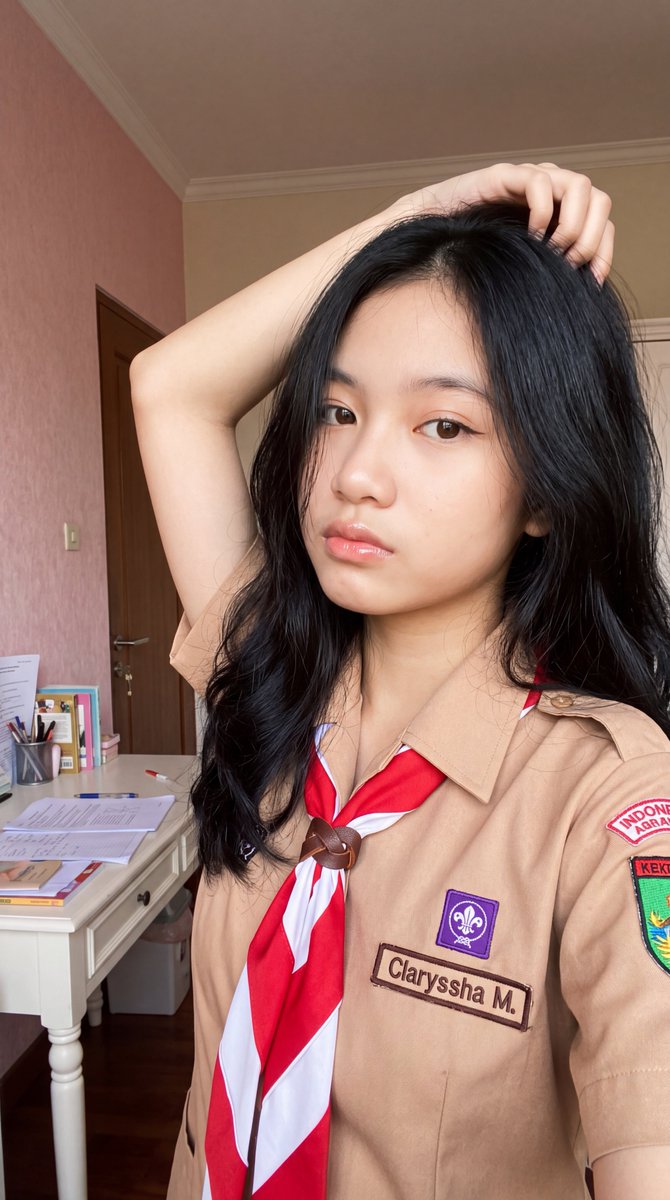 Indonesian Scout Uniform Realistic Selfie 2