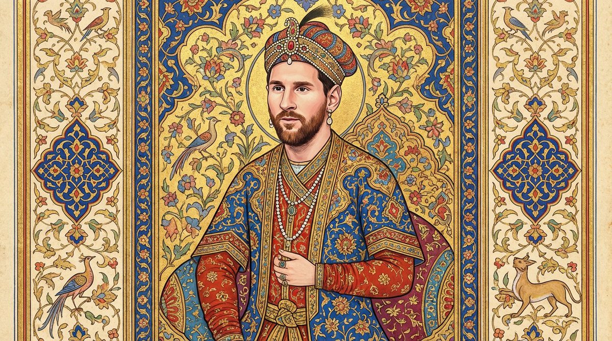 Safavid-Era Persian Miniature Portrait 4