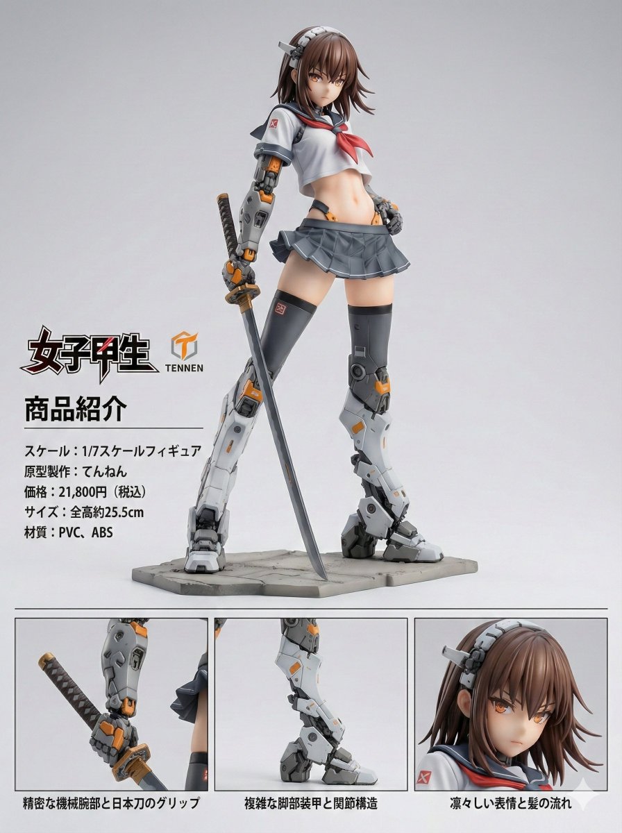 Photorealistic PVC Figure Product Introduction Layout 3