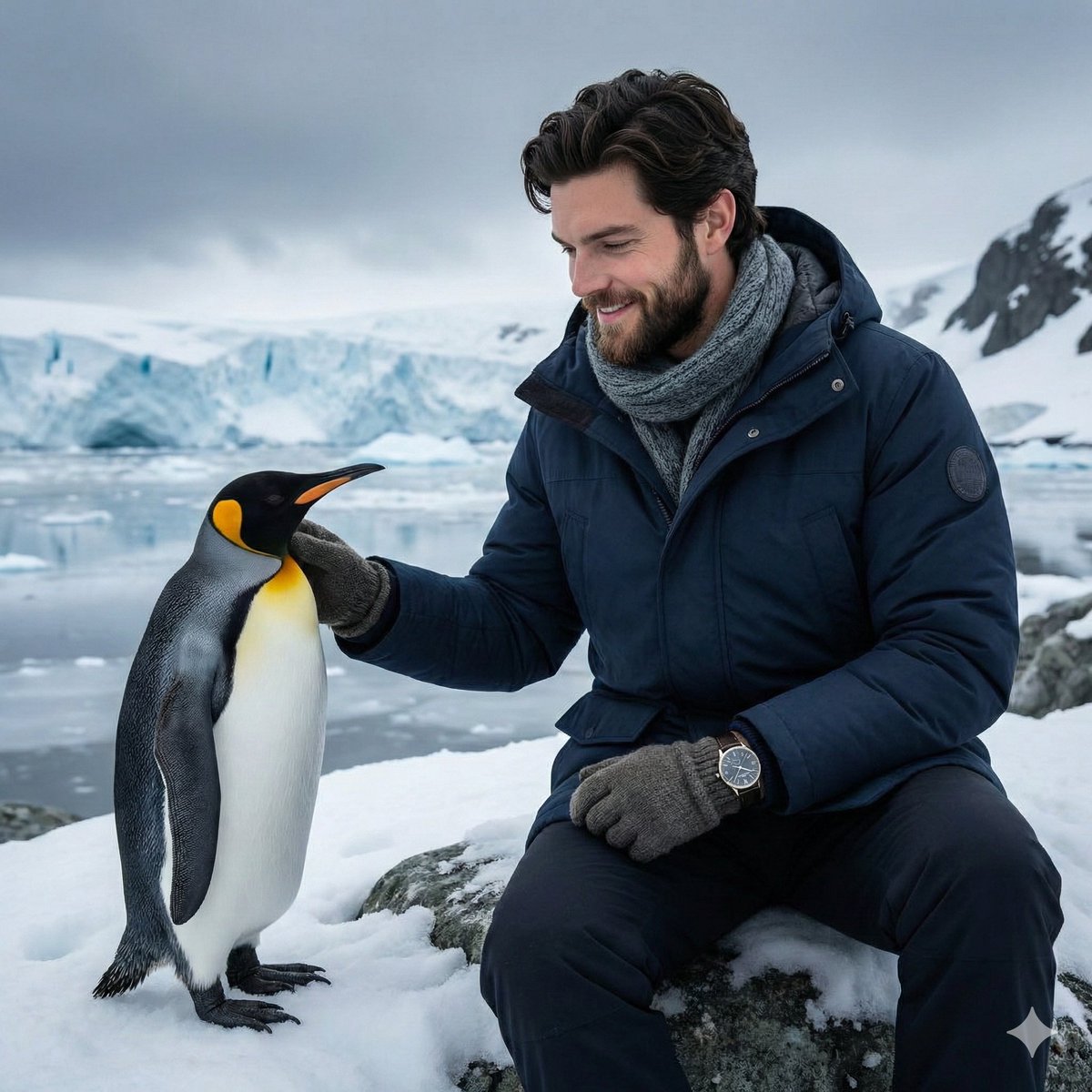 Antarctic Penguin Encounter Photograph Prompt 1