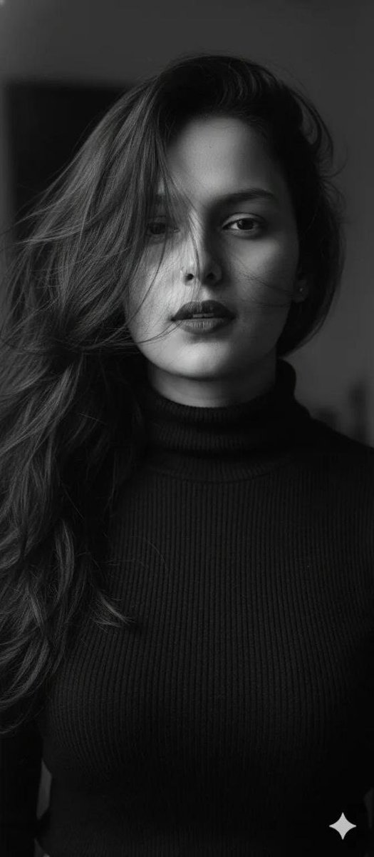 Ultra-Realistic Black and White Cinematic Portrait 1