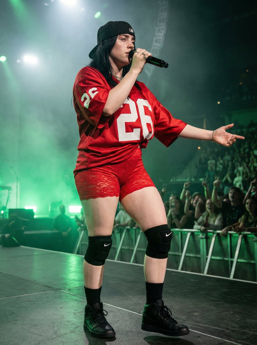Ultra Realistic Concert Photography of Billie Eilish 3