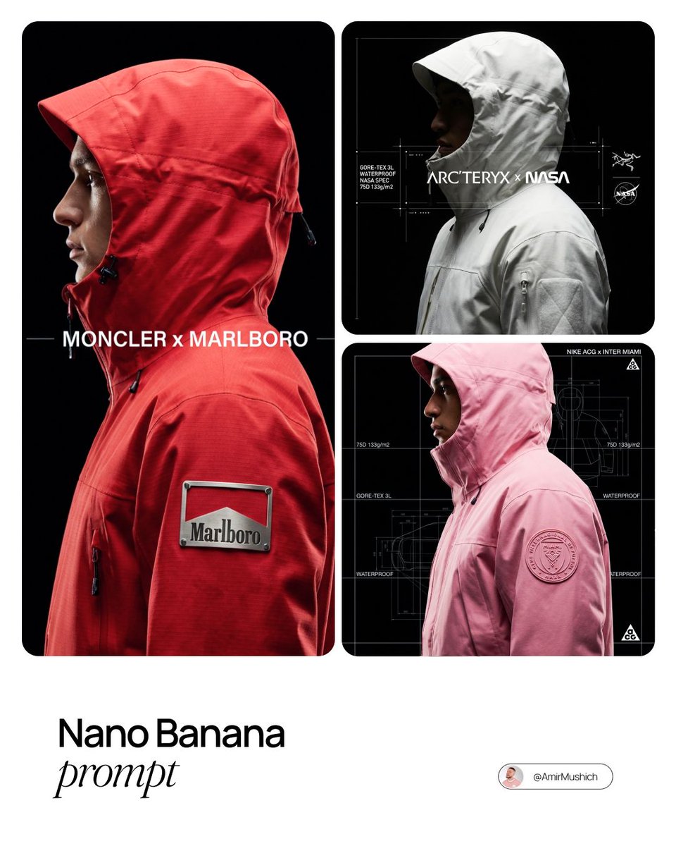 Technical Outerwear Campaign Poster Generation Prompt 1