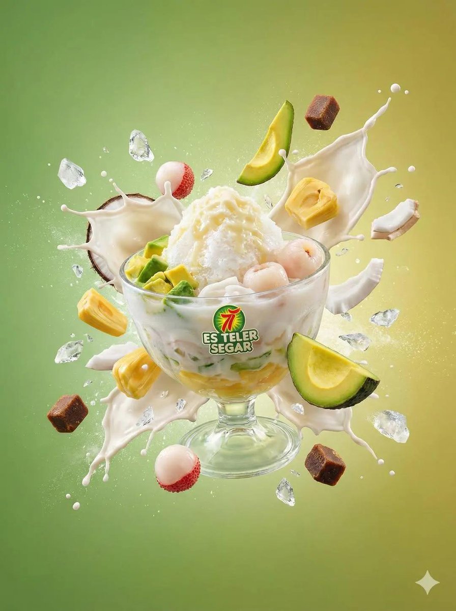 Tropical Dessert Product Photography with Milk Splash 1