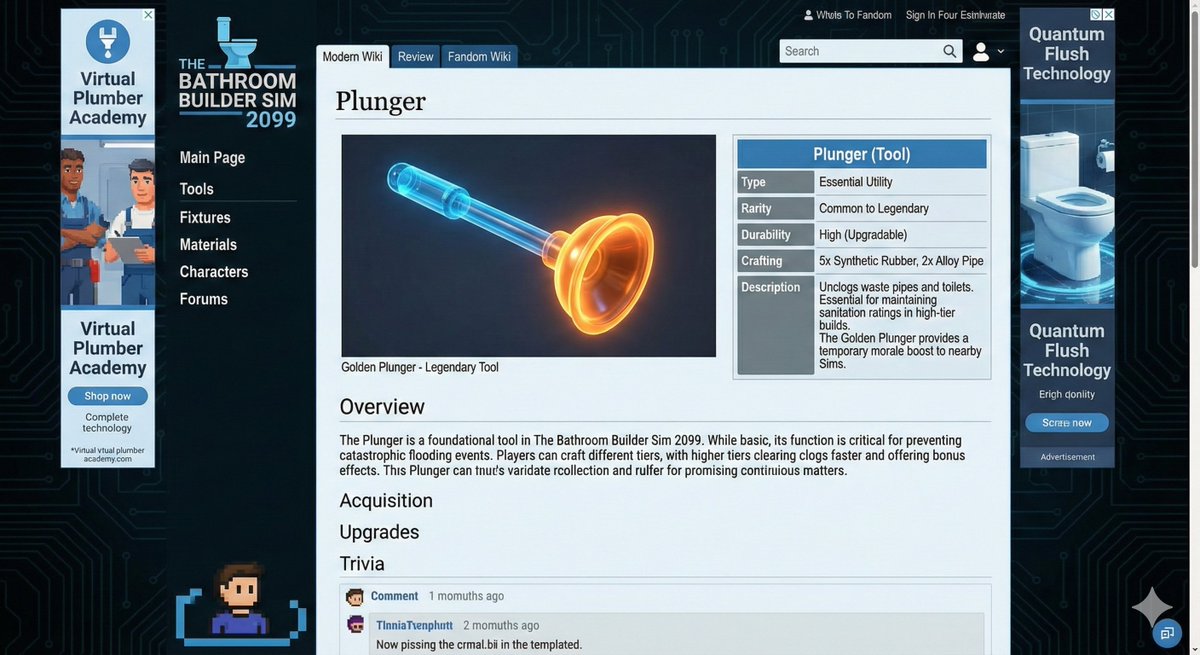 Video Game Wiki Style Plunger 1