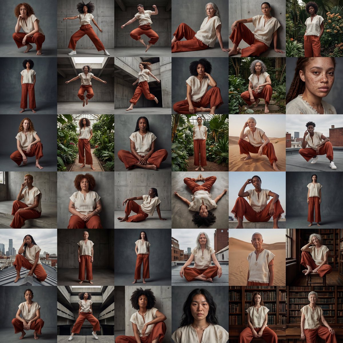 Diverse Fashion Editorial Grid 3