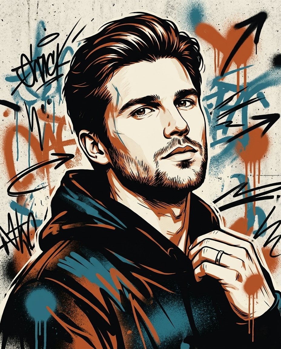 Street-Art Inspired Urban Portrait 1