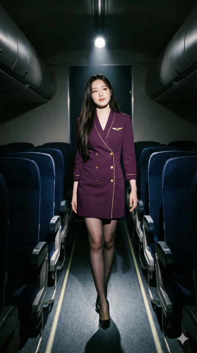 High-Contrast Noir Flight Attendant Prompt for Nano Banana Pro 3