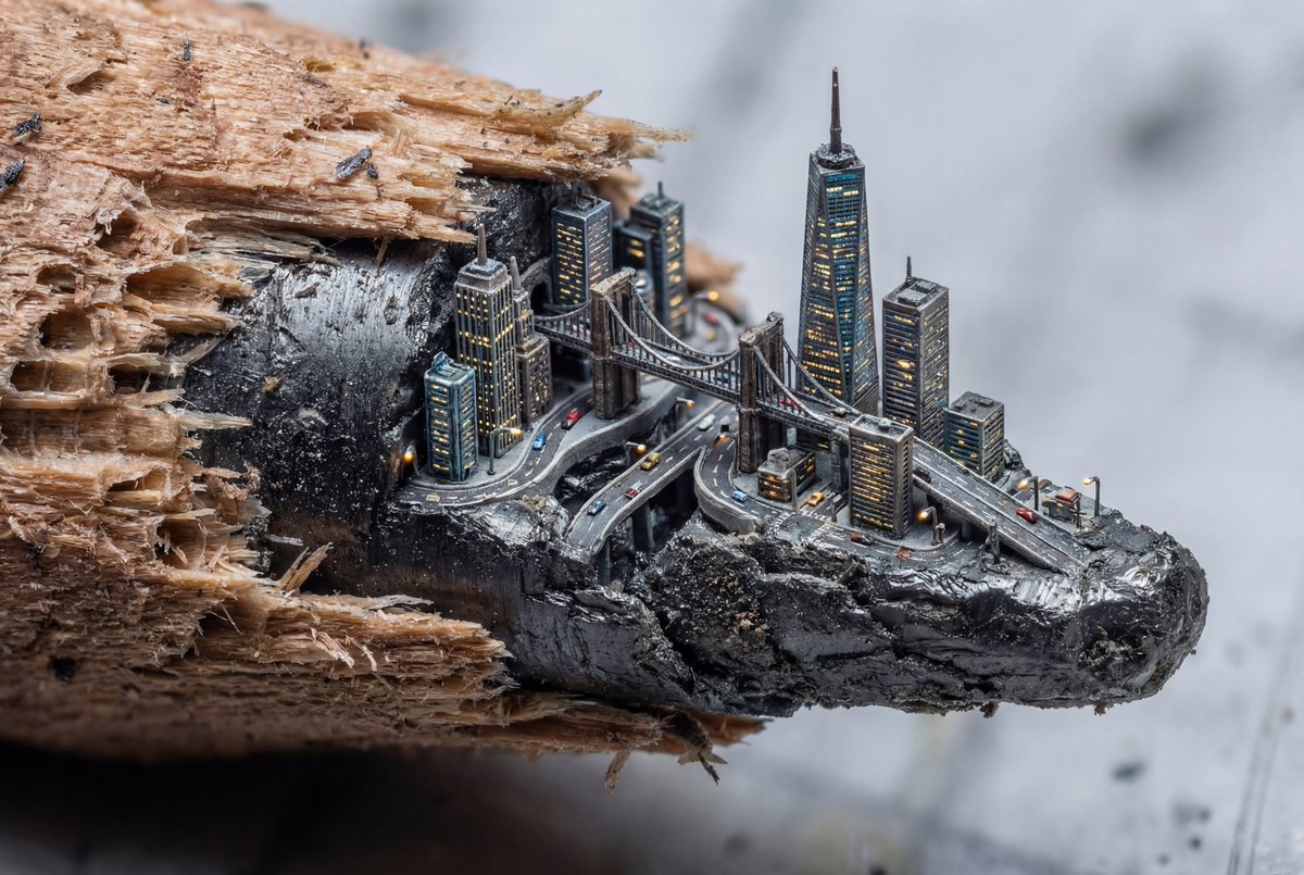 Microscopic City Art Addition Prompt 1