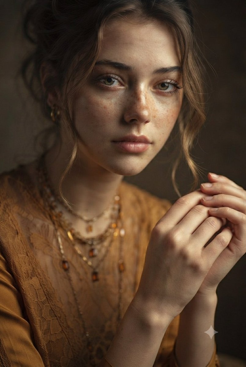 Vintage Mustard Dress Portrait 2