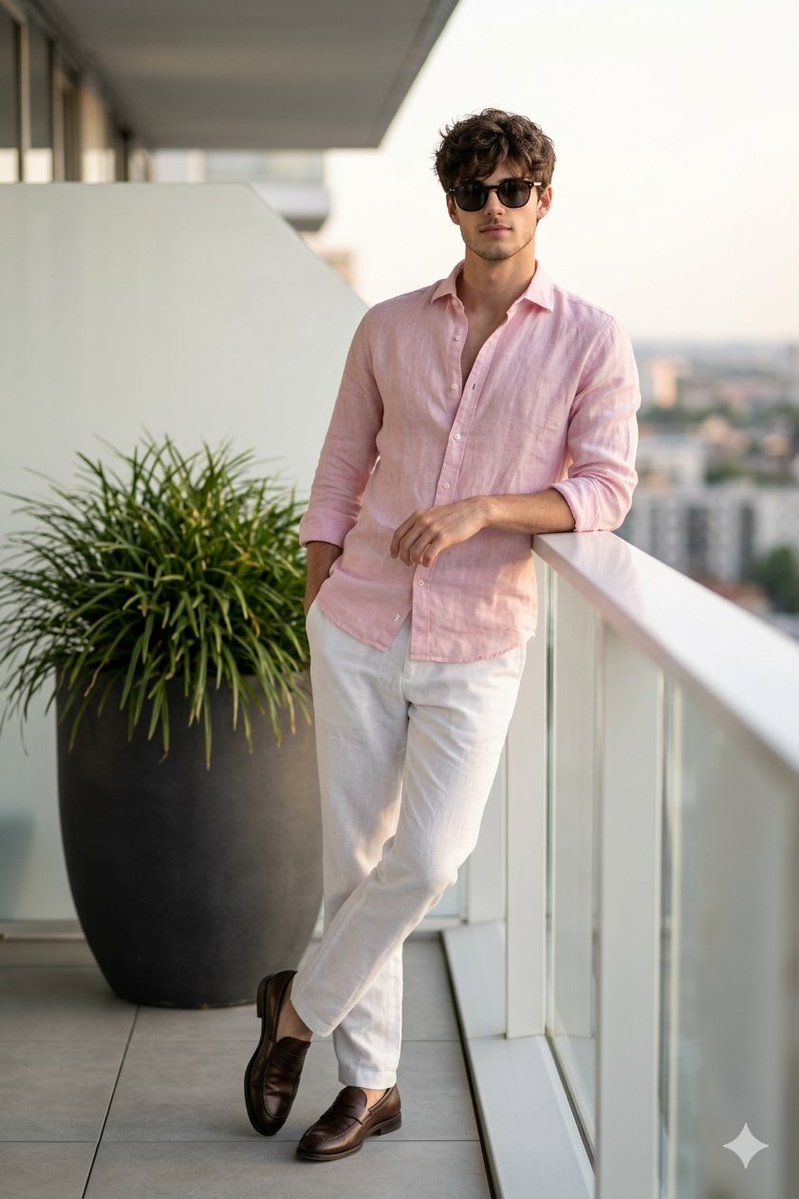Cinematic Portrait of a Man on a Luxury Balcony 2