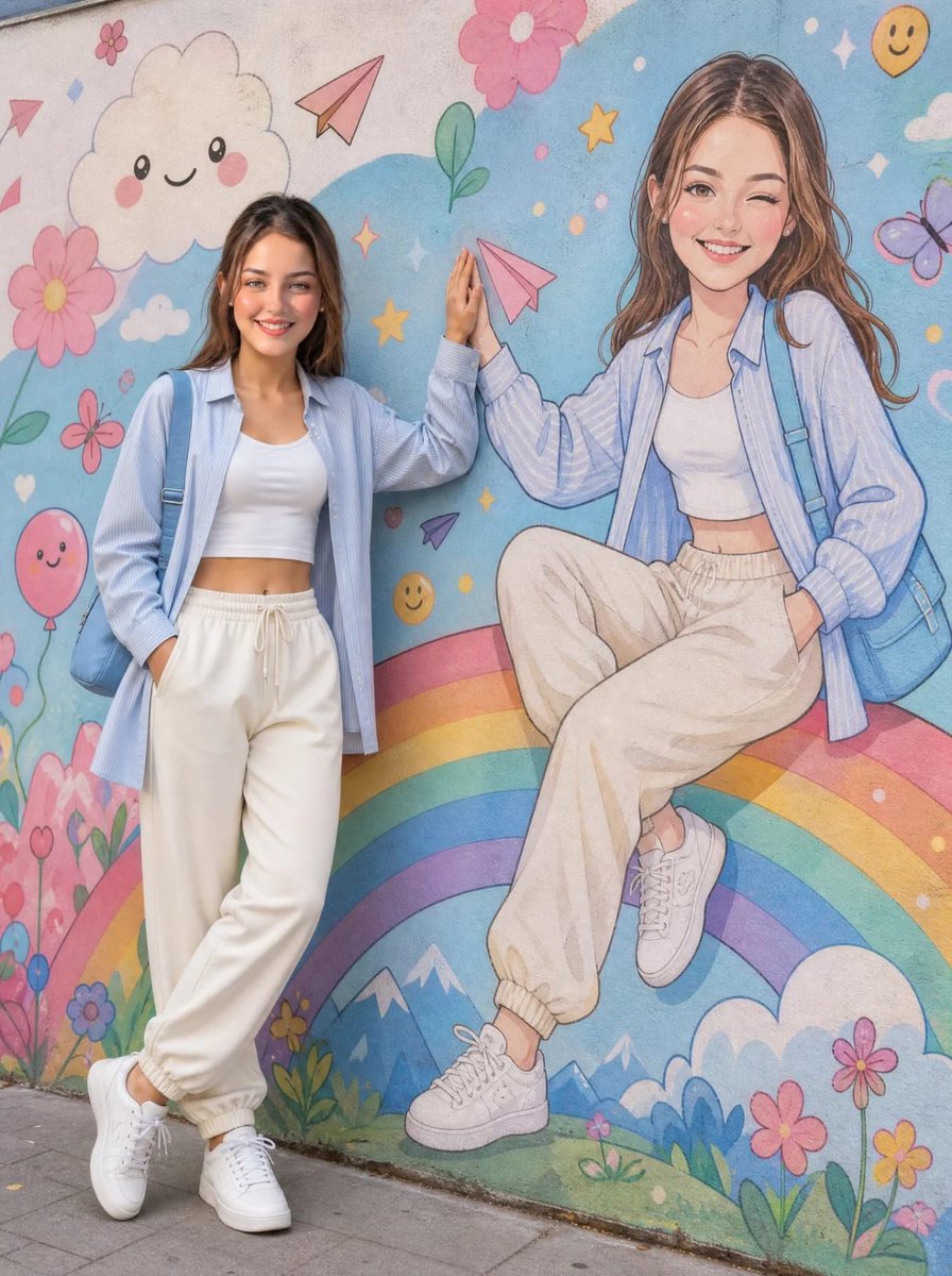 Identity Preserving Cartoon Mural 1