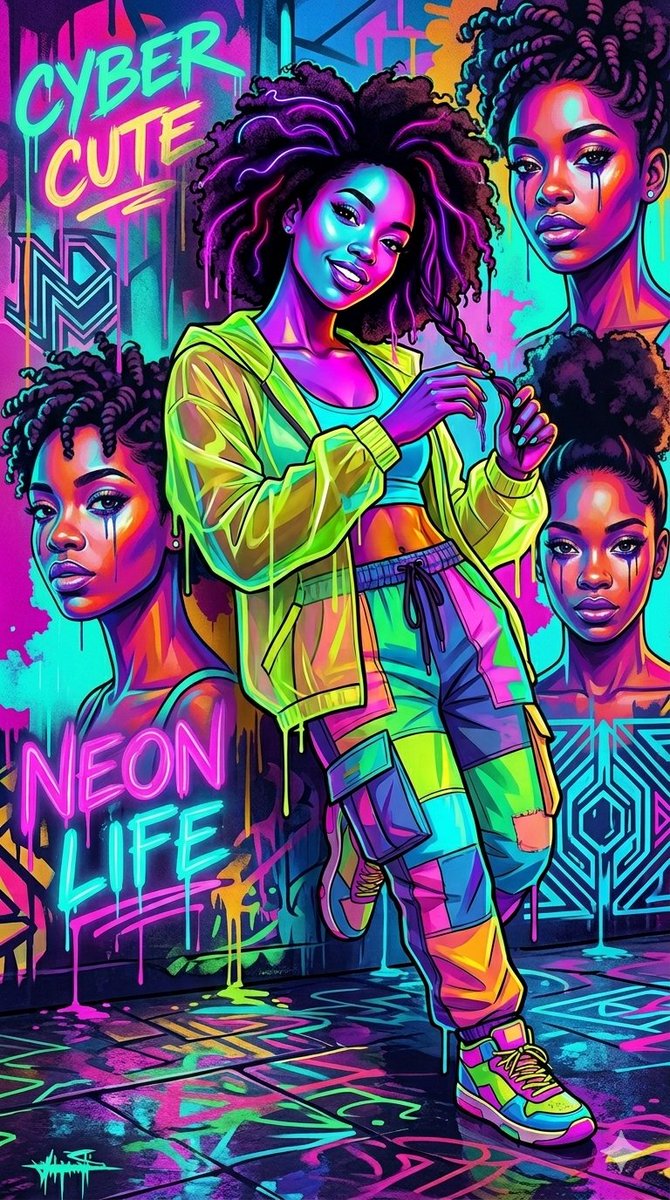 Cyberwave Pop-Art Illustration 1