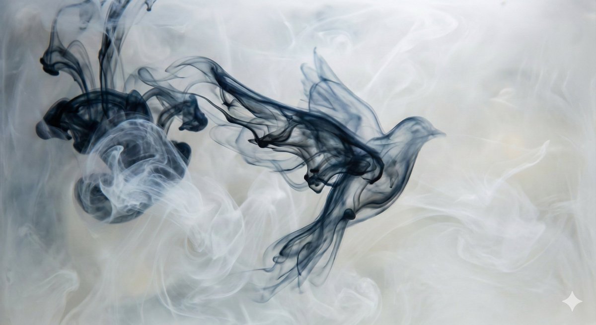 Abstract Subject Emerging from Ink and Water 3
