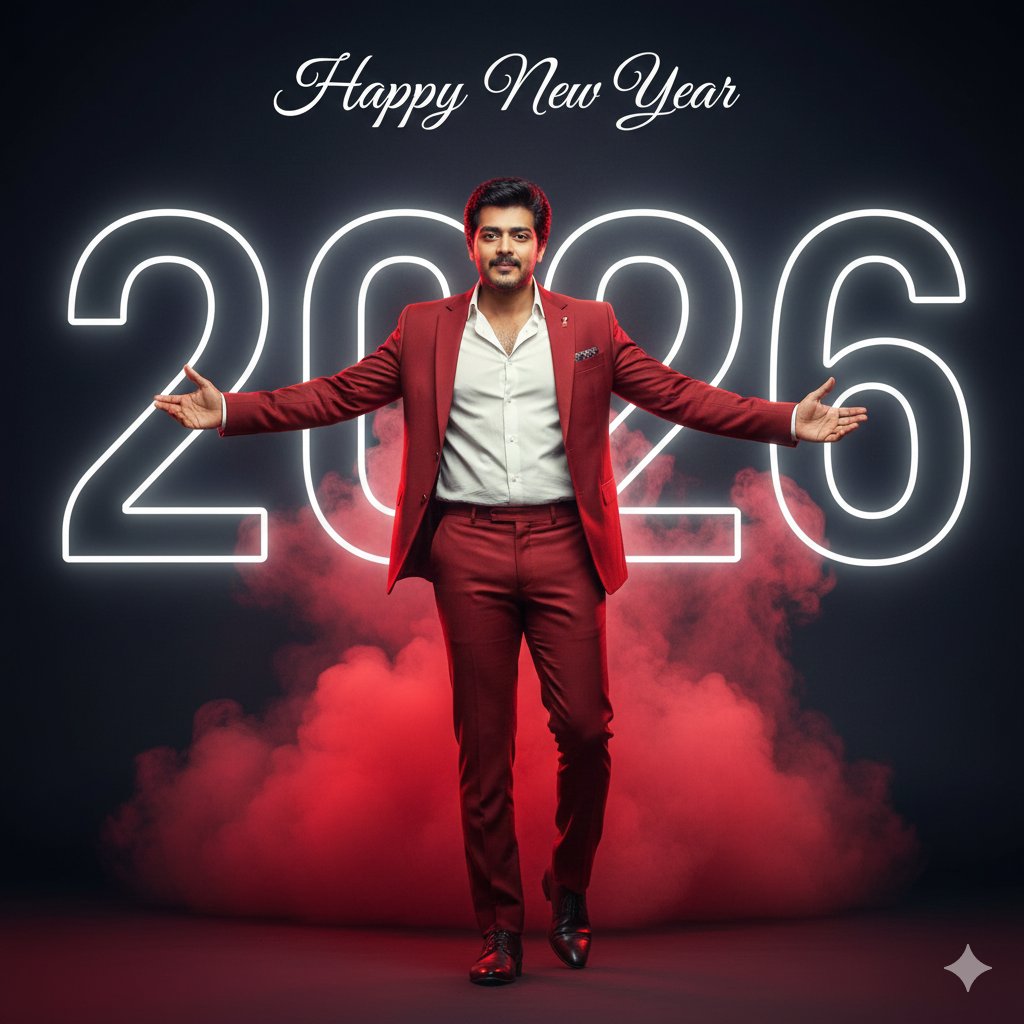Happy New Year 2026 Cinematic Portrait 4